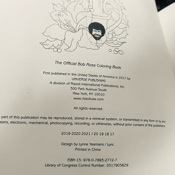 The Official Bob Ross Coloring Book The Colors of the Four Seasons Unused - Picture 3 of 8